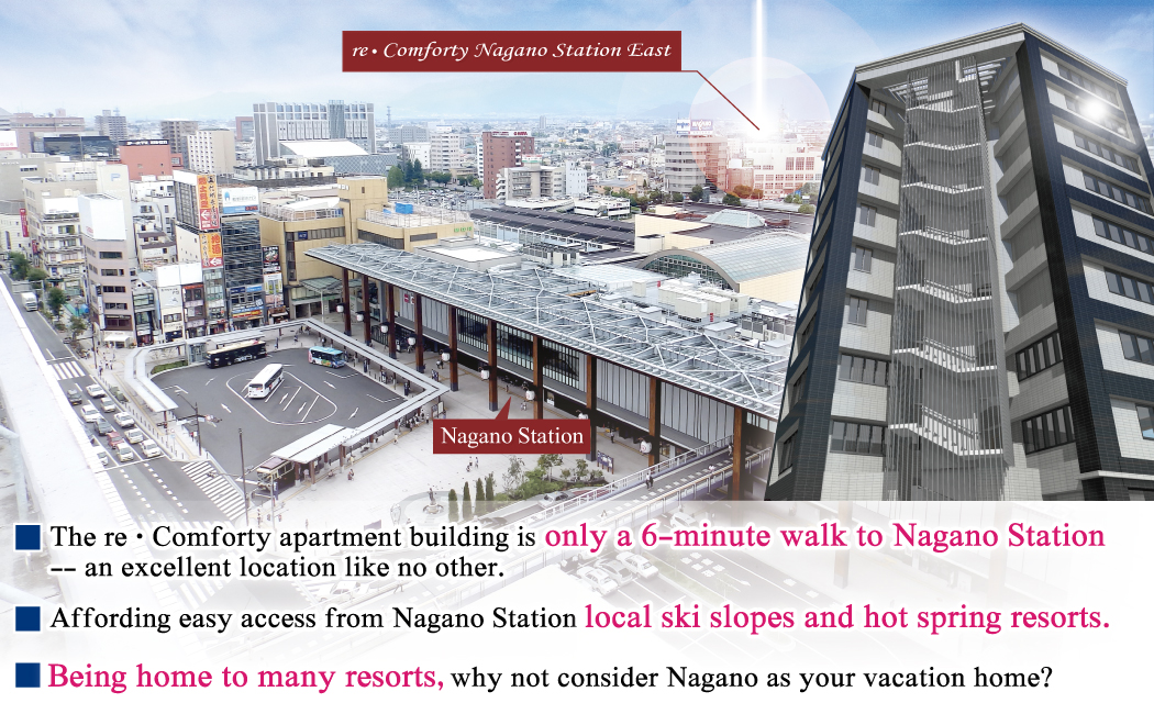 Re-Comforty Nagano Station East - The latest condominium in Nagano, an extremely livable city